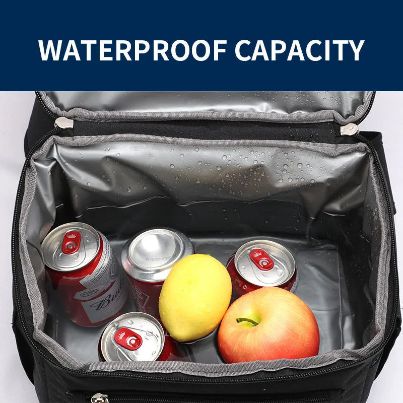 Double layer insulated waterproof backpack in Oxford cloth with 22L capacity available in camouflage and solid colours