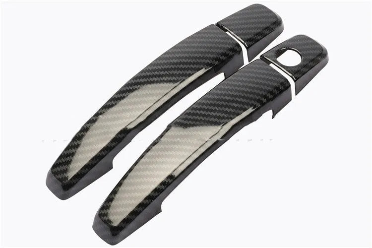 Carbon fibre pattern door handle decoration cover for Opel Vauxhall Astra H and J models