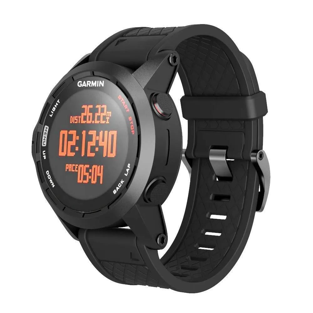 Jiaming 26mm silicone watch strap with stainless steel watch-button closure in multiple colour options