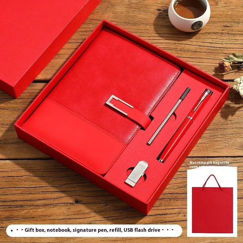 A5 notebook with soft PU leather cover and wood-free paper pages in multiple colour options