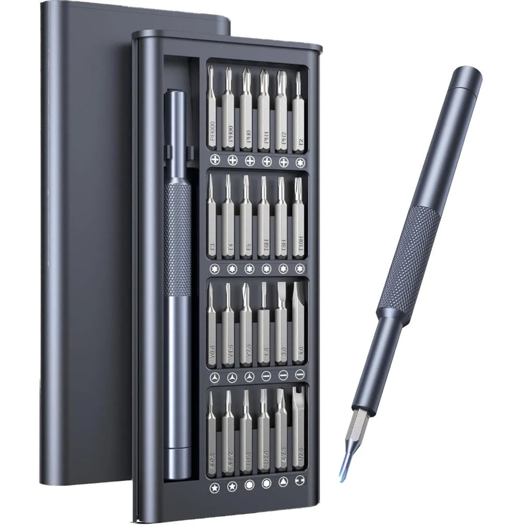 25-in-one magnetic screwdriver set with chrome vanadium steel bits and ABS handle