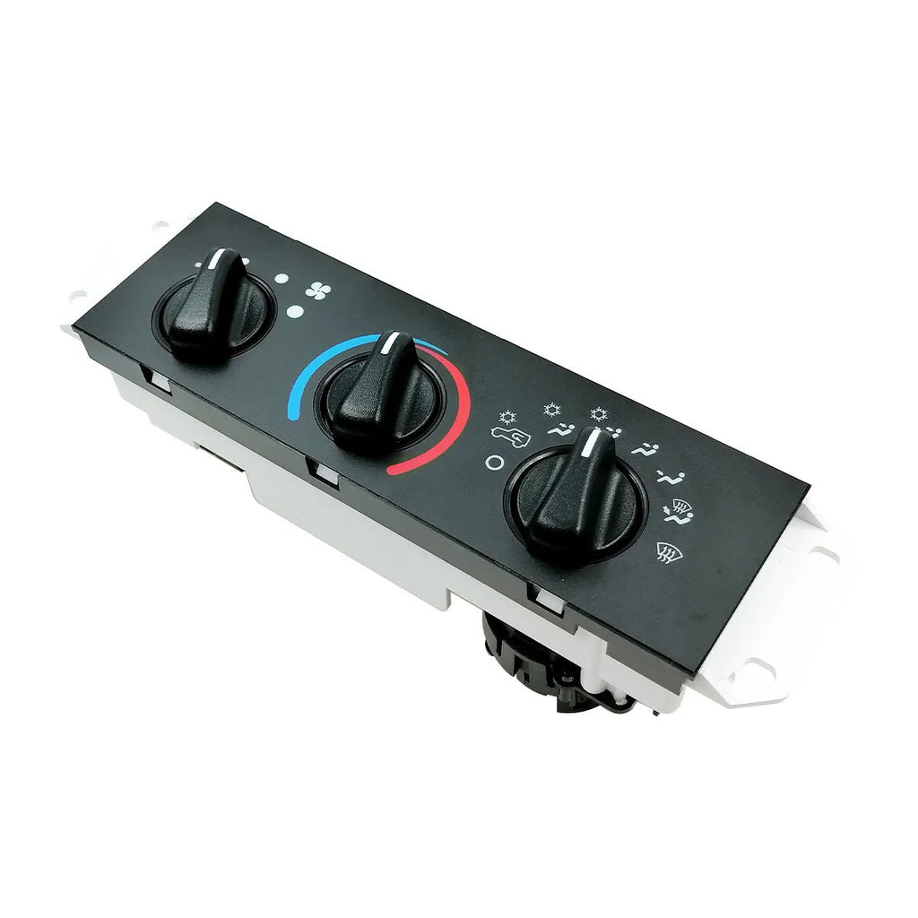 Black Jeep Wrangler air conditioning control panel for 2005-2006 models