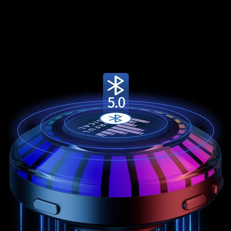 Voice control Bluetooth LED atmosphere lamp with polar light effects and compact 3.1cm dimensions