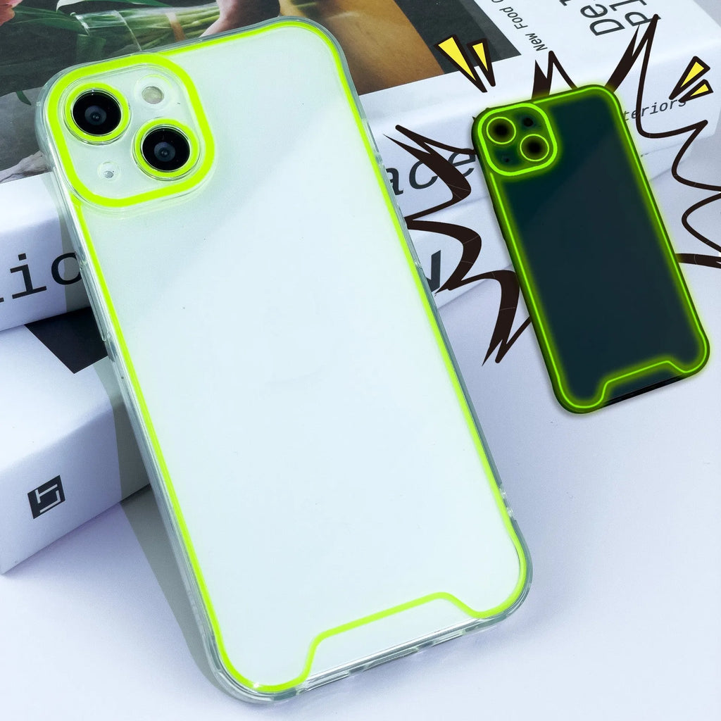 Glow in the dark Christmas phone case for Apple iPhone in soft TPU shell with anti-fall protection