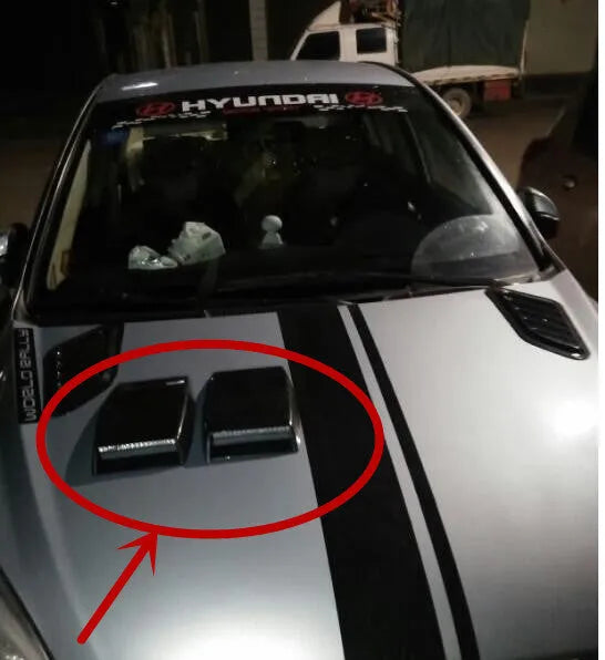Car decoration air vent in ABS plastic available in black, white or silver colours