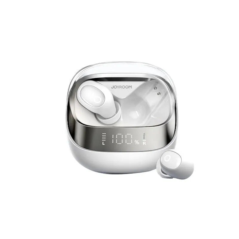 Wireless in-ear Bluetooth headphones with charging case in dawn white or starry sky black colour