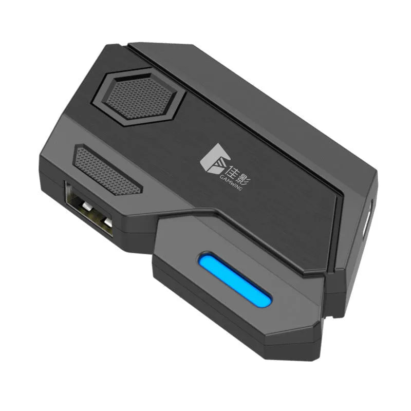 Gamwing keyboard mouse converter for mobile gaming with USB interface and ABS housing