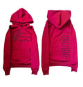 Dark retro punk print pullover hoodie sweatshirt for men available in black, red, or purple with wool lining and sizes S to XL.