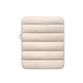 Fluffy puff bag laptop sleeve for 9.7-11 inch devices with waterproof polyester lining