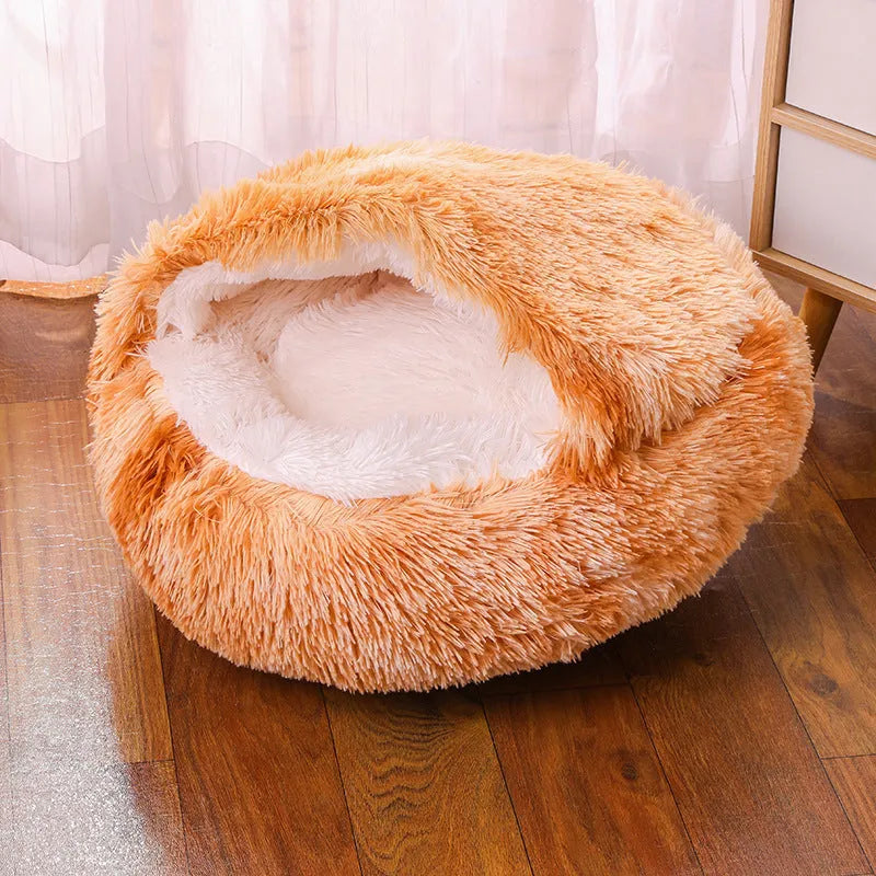 Waterproof cloth dog kennel in semi-enclosed design showing colour and size options
