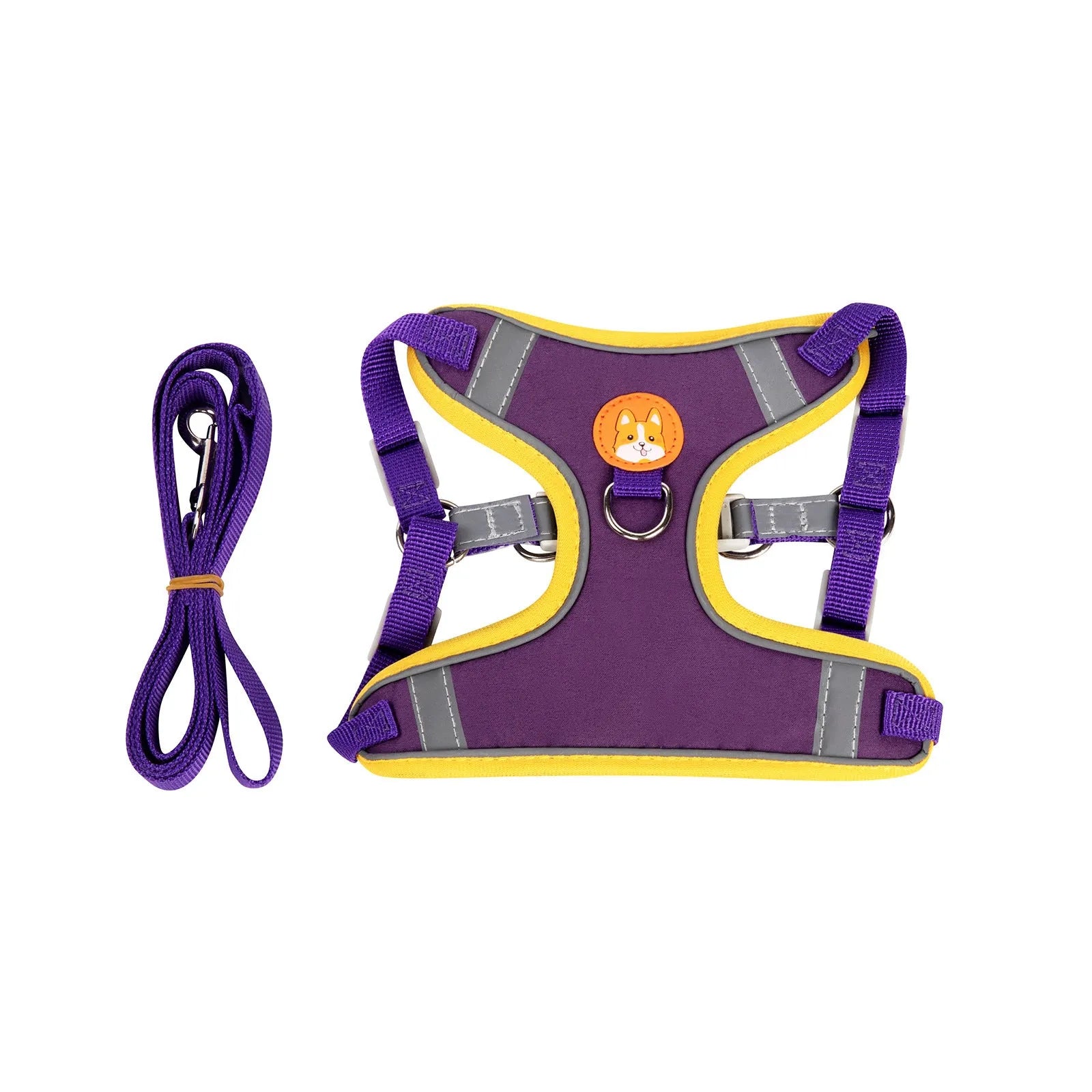 Adjustable dog haulage rope harness in multiple colours and sizes for pet control