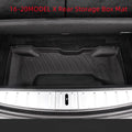 Rubber floor mats with TPE footrests designed for Tesla Model 3, Y, S, and X vehicles.