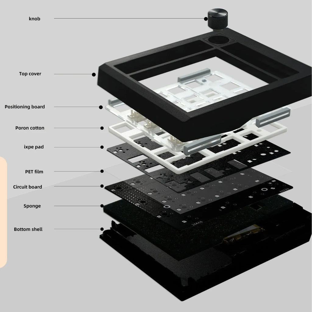 Wireless mechanical numeric keyboard in black and white colour options showing Bluetooth connectivity