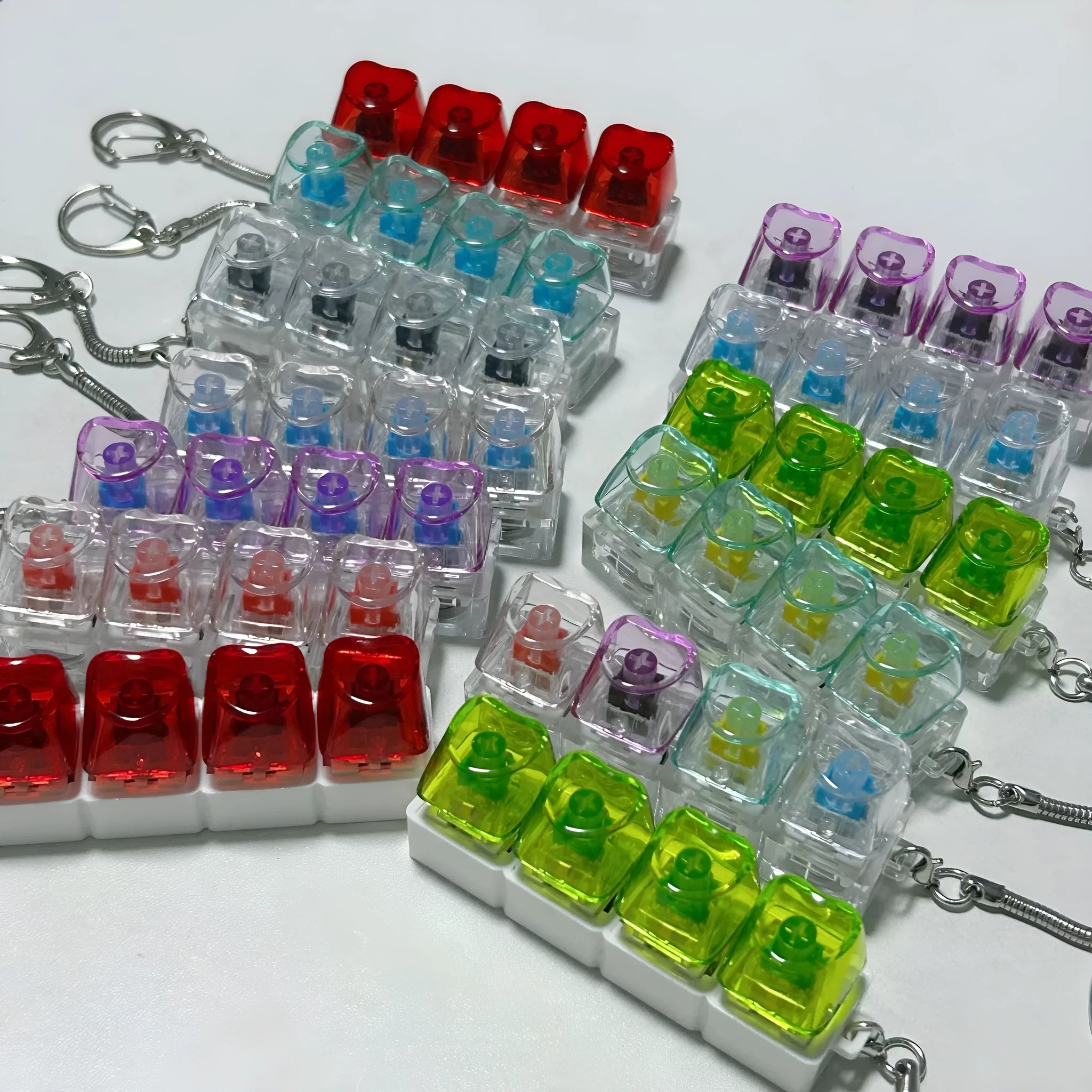 PC fully transparent decompression shaft tester with light in transparent option 4-hole design