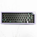 DIY mechanical keyboard kit with RGB backlighting and hot-swappable switches in multiple colour options