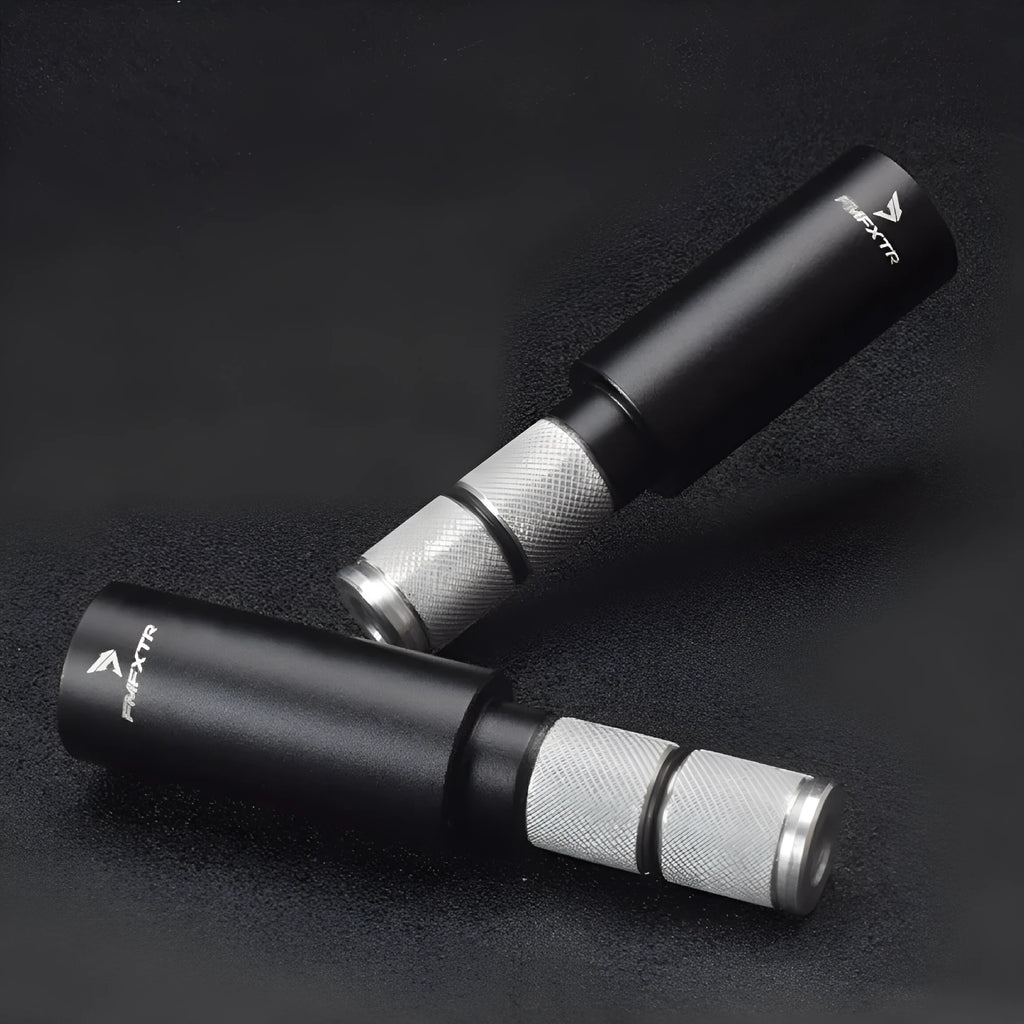 Aluminium alloy bicycle handlebar extension rods showing 15-20mm adjustment range