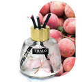 Decorative glass car perfume ornament bottle for essential oil aromatherapy in vehicle interiors