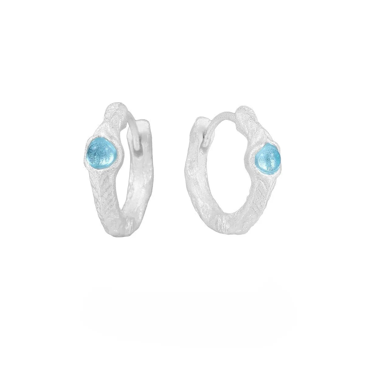 Burnt silver 925 silver geometric women's ear clip with round design elements