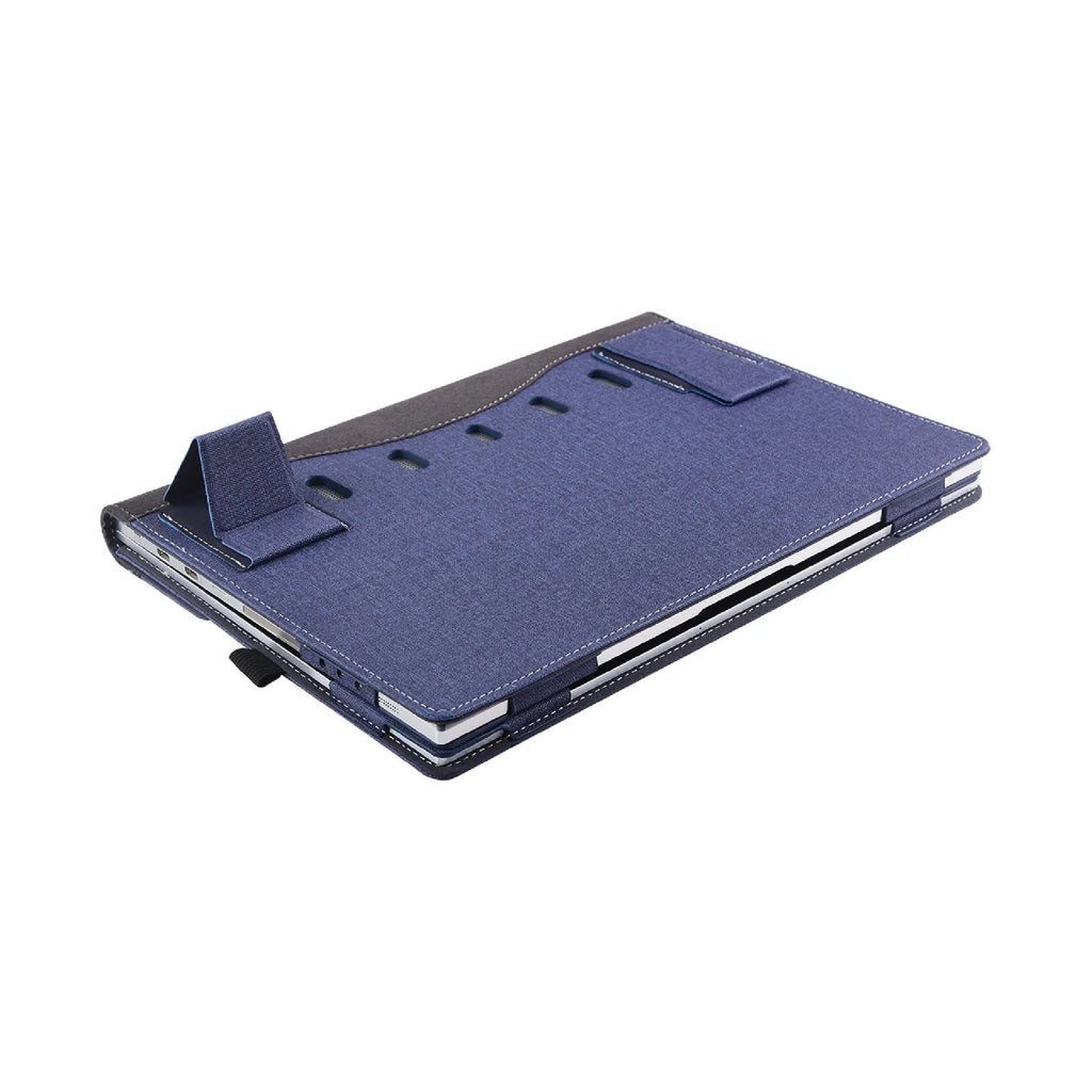Black imitation leather protective sleeve for Microsoft Laptop Bag with Chinese-style design