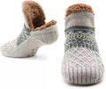 Indoor men dragging socks in acrylic blend, available in grey, off white, red, royal blue, sizes 40-48