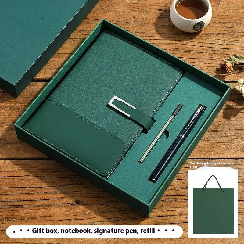 A5 notebook with soft PU leather cover and wood-free paper pages in multiple colour options