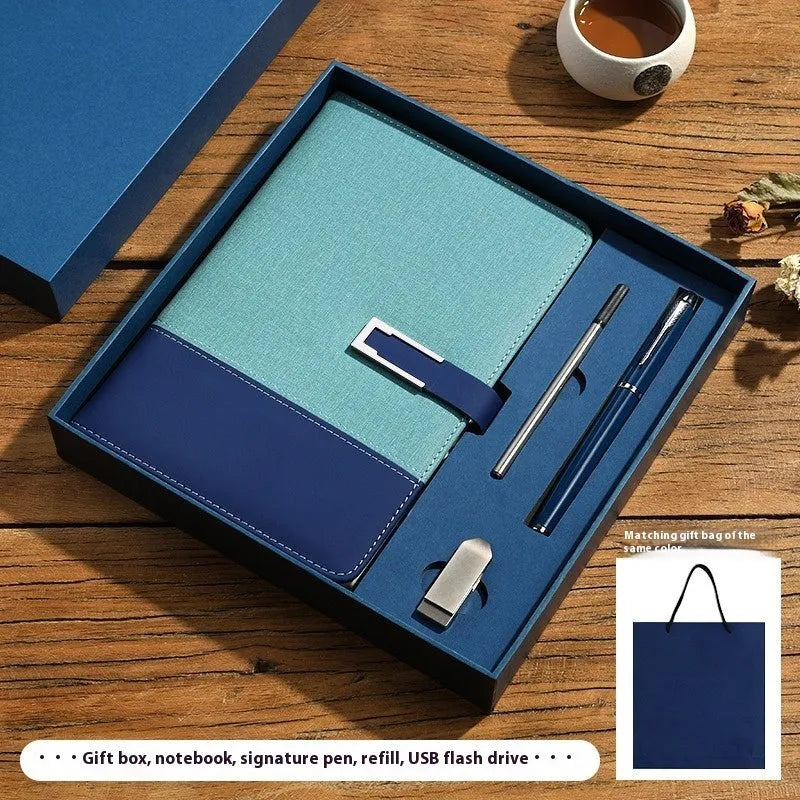 A5 notebook with soft PU leather cover and wood-free paper pages in multiple colour options