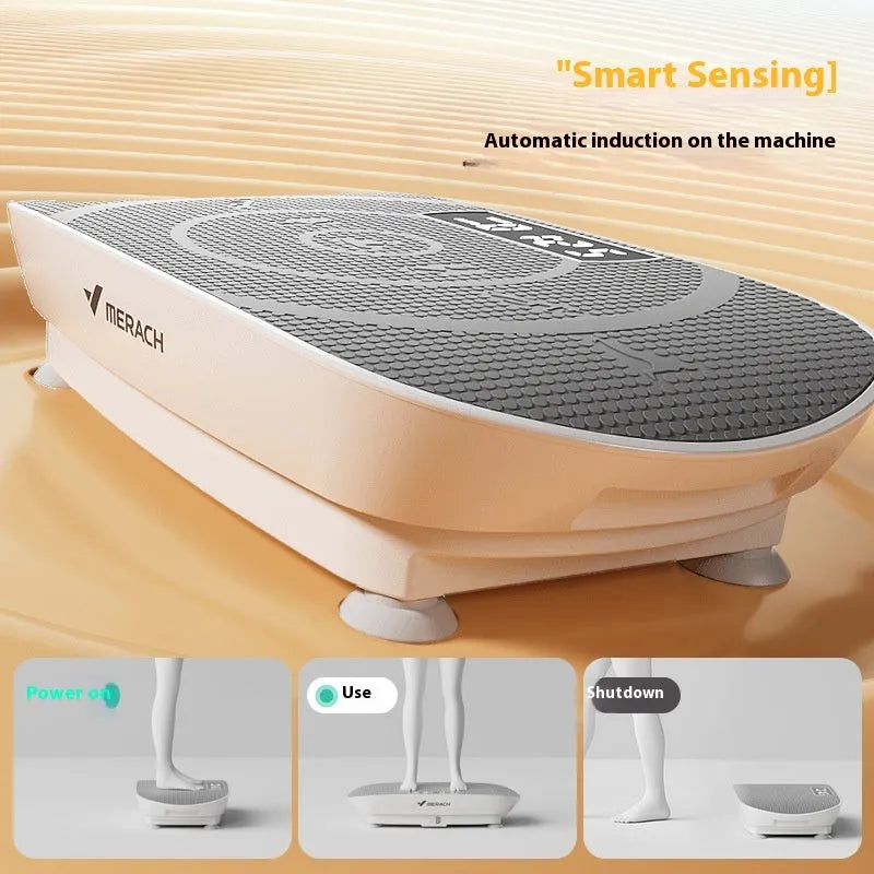 Grey or pink portable power board for home fitness with Bluetooth connectivity and 300kg load capacity