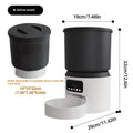 4L smart pet feeder with programmable timing and optional camera monitoring for cats and dogs
