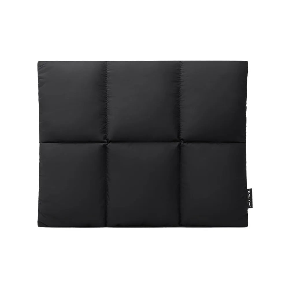 Soft fluffy polyester laptop sleeve case in black or khaki for 13 to 15.6 inch laptops.