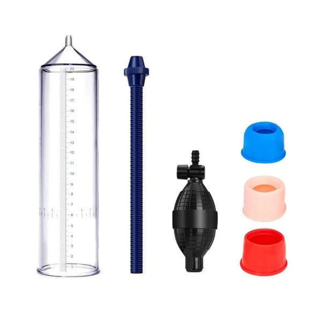 Male minimalist home exercise machine silicone cover with plastic valve exerciser