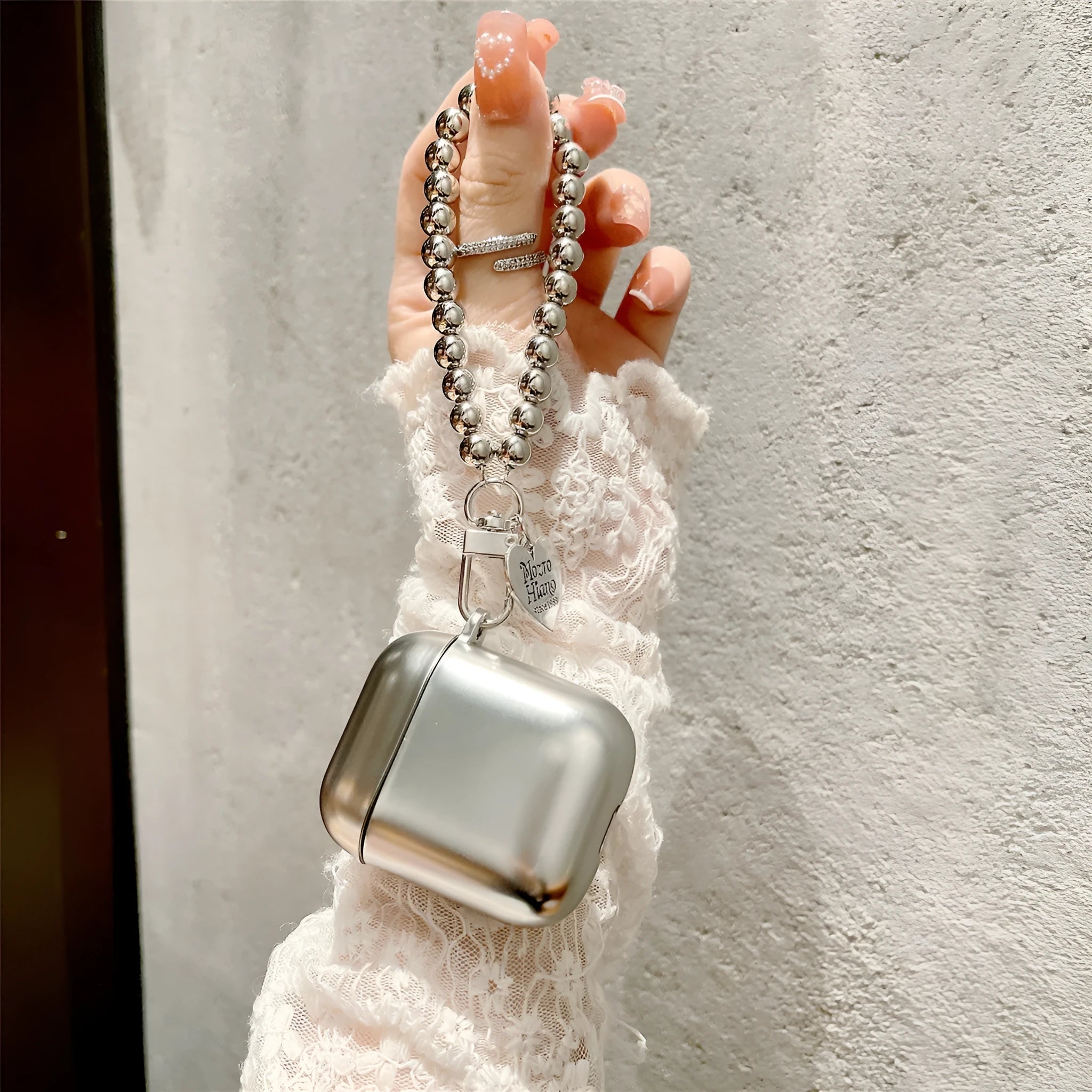 Matte plating TPU protective case for AirPods, shown in universal fit for multiple models.