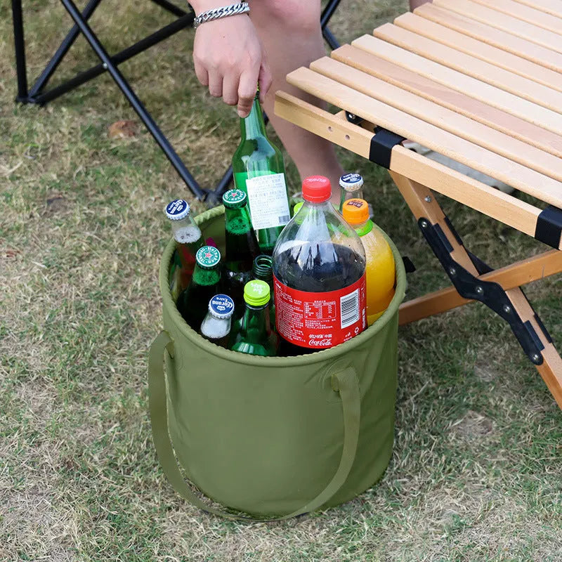 Army green folding telescopic ventilation duct made from PVC mesh cloth with polypropylene ribbon
