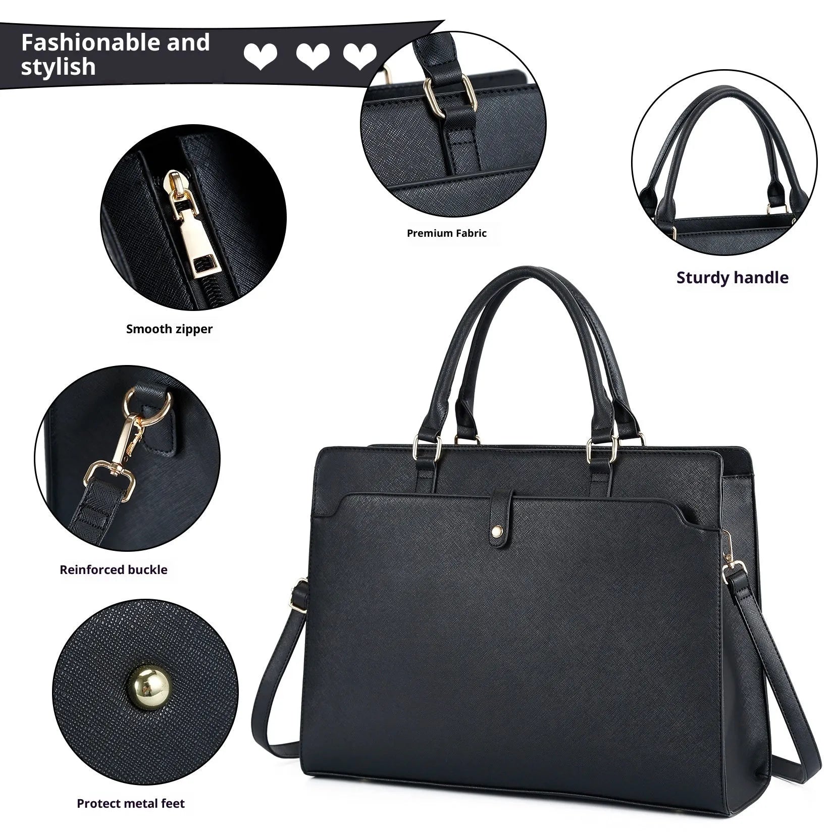 Women's large capacity crossbody bag in PU, 42x15x32cm, available in black, brown, blue, green for travel and business.