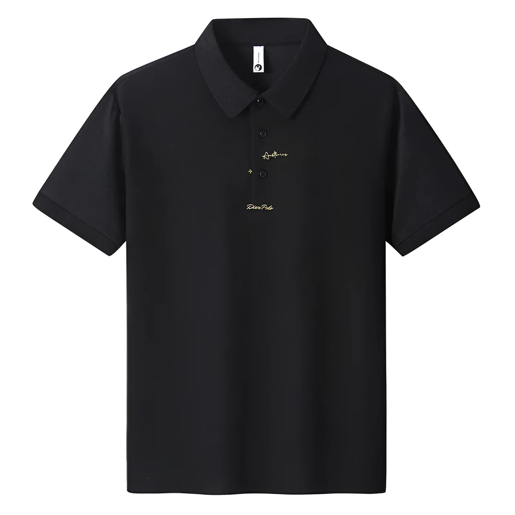 Men's loose fit casual cotton T-shirt with short sleeves and a letter pattern, shown in multiple colours.