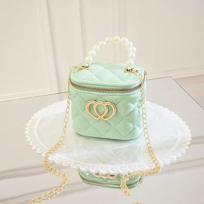 PVC bucket gel bag with heart-shaped pattern in multiple colour options