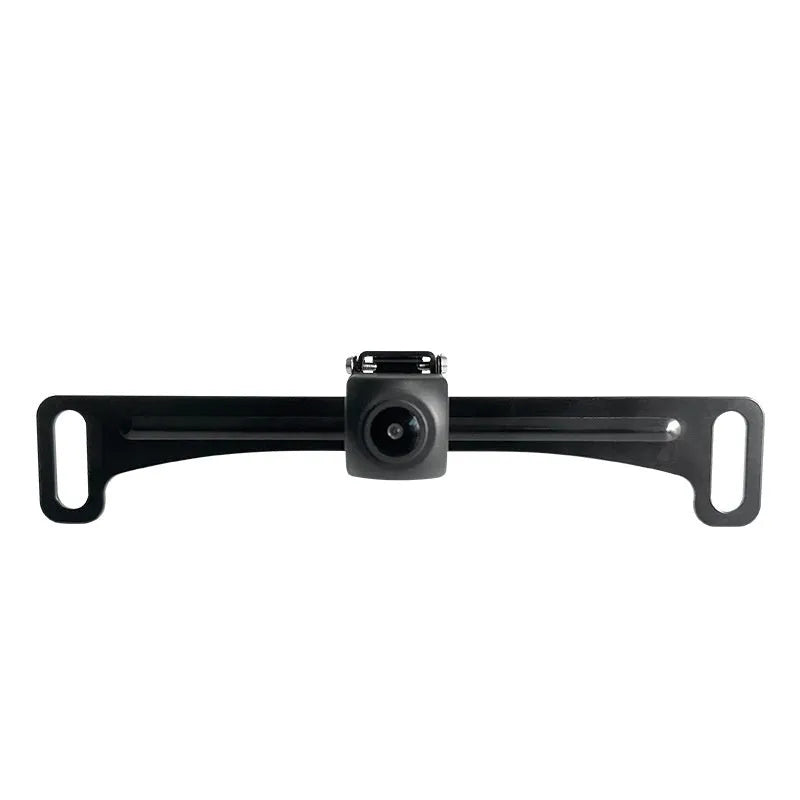 Metal license plate frame bracket with screwdriver for rearview camera, black colour