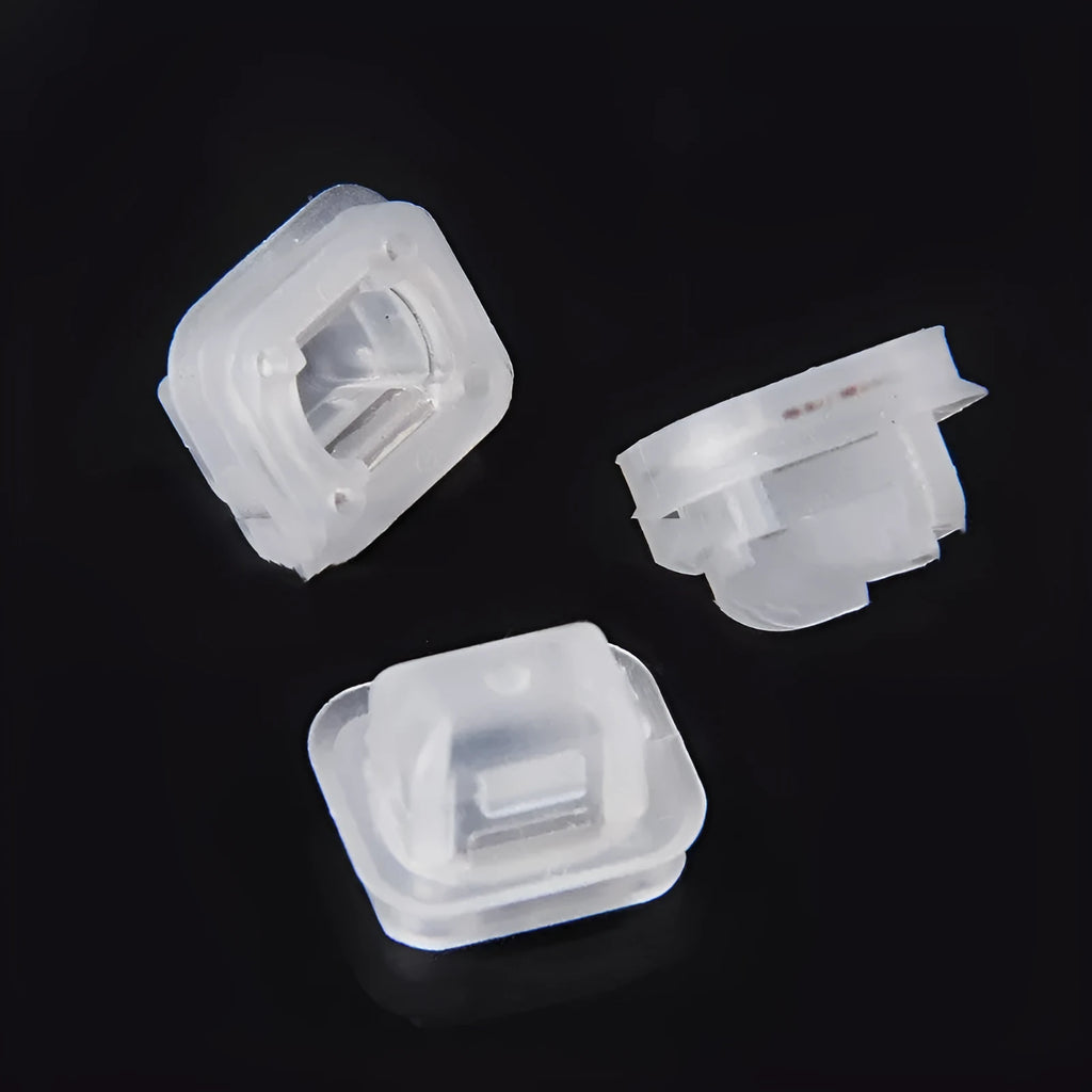 BMW E39 E38 peach wood pattern plastic interior trim fasteners showing 17.3x15.2mm frame