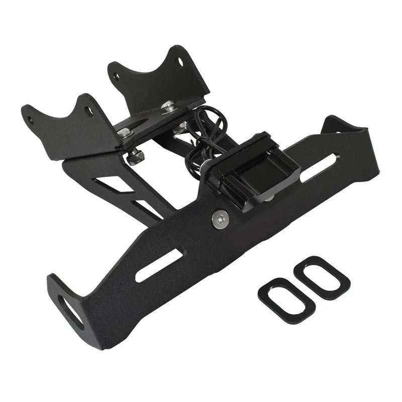 Black aluminium alloy licence plate bracket for Honda motorcycle rear mounting