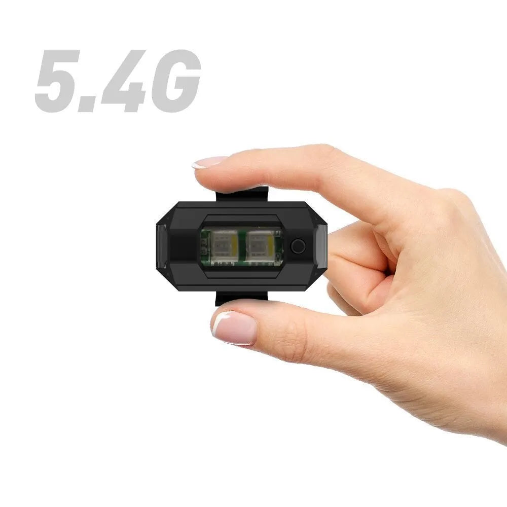 Drone signal light with 7-colour LED indicators and strobe function for enhanced flight visibility