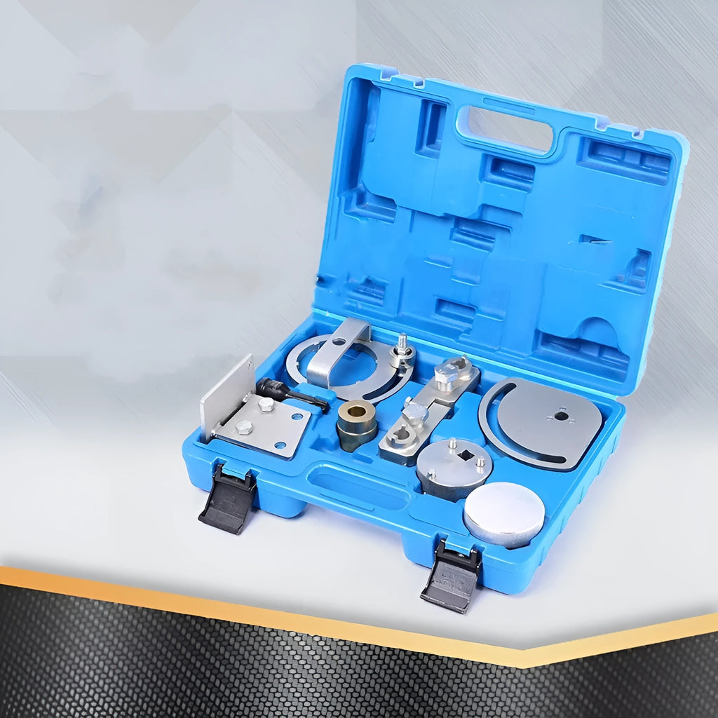 Volvo engine timing tool kit with eight carbon steel alignment tools for 3.0T 3.2L T6 engines