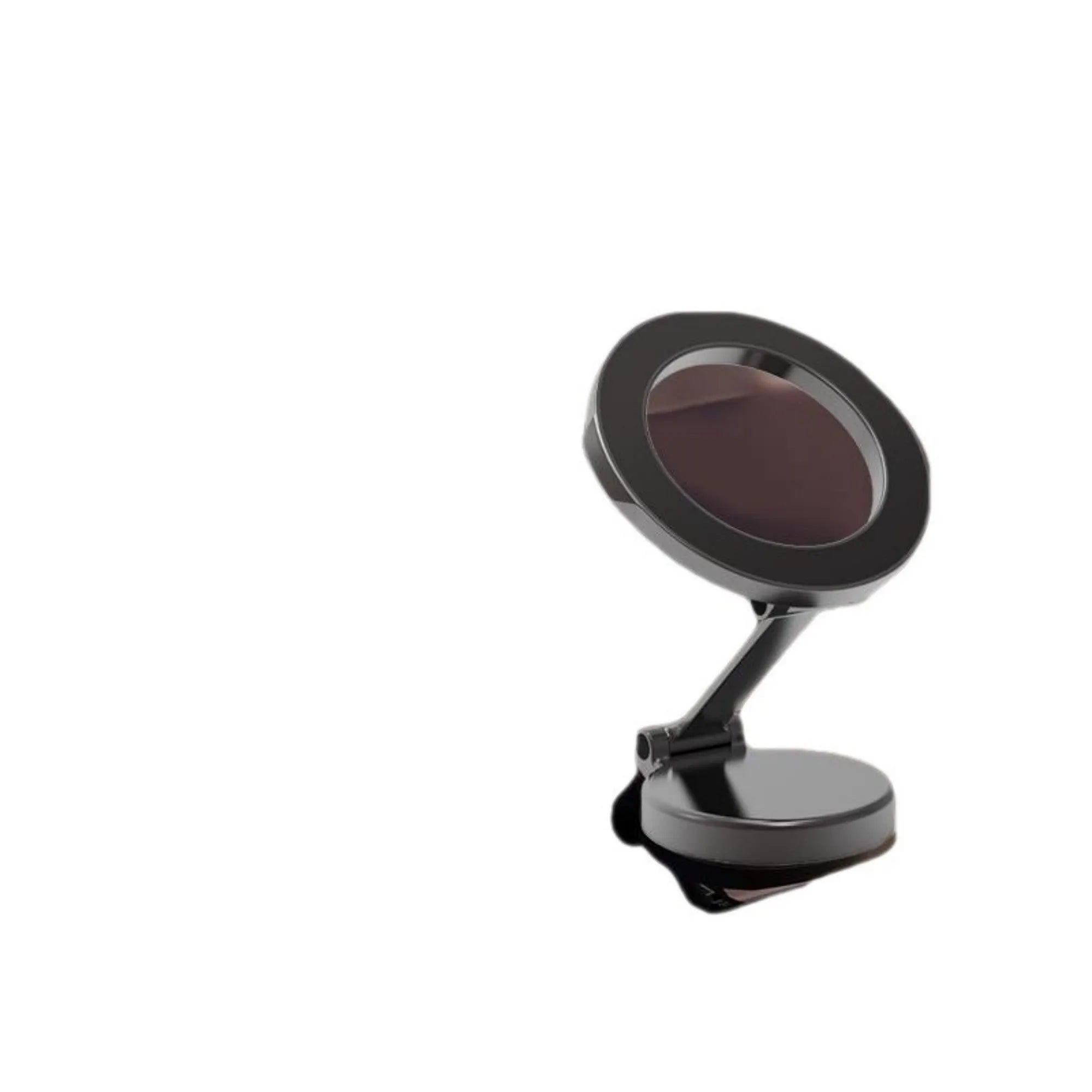 All-metal foldable magnetic car phone mount in Qian colour on vehicle dashboard