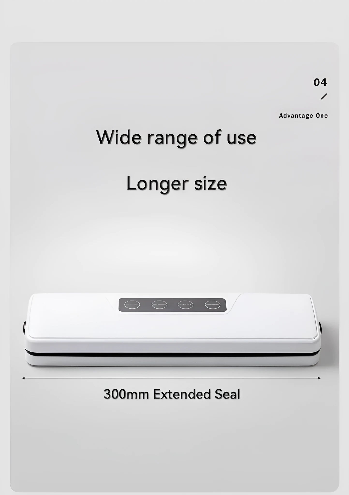 Compact white automatic vacuum sealer machine for household food preservation with portable design