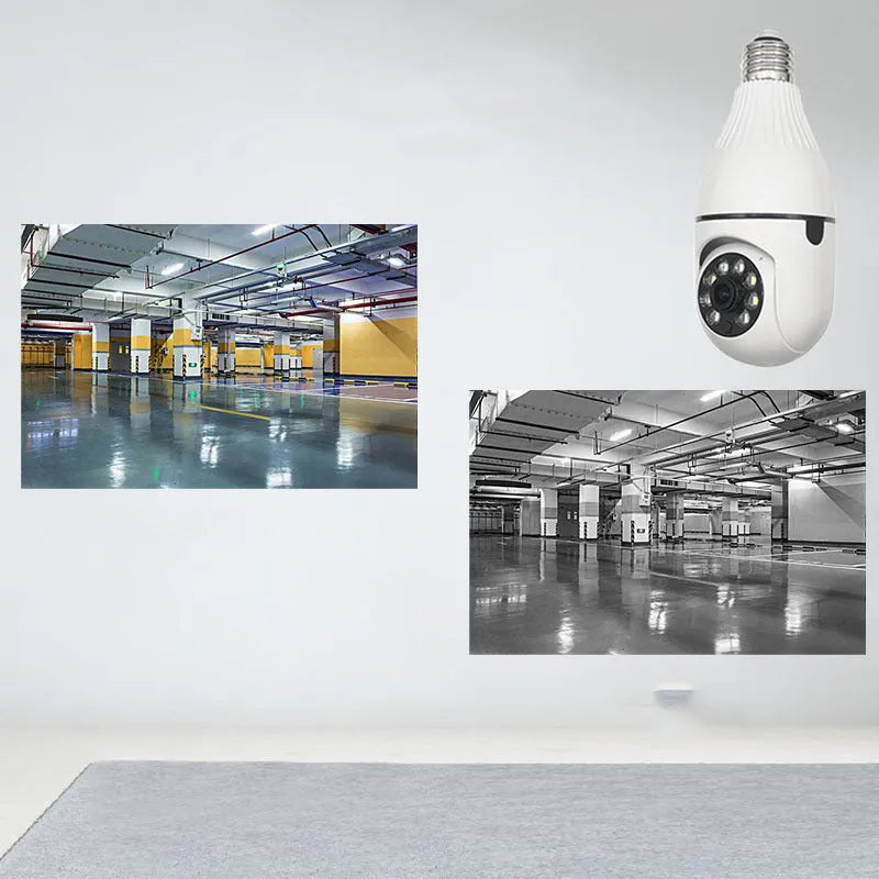 Wireless indoor security camera with full-colour night vision and two-way intercom function