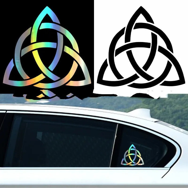 Waterproof automobile sticker decal set for car body decoration in black, white and laser colours