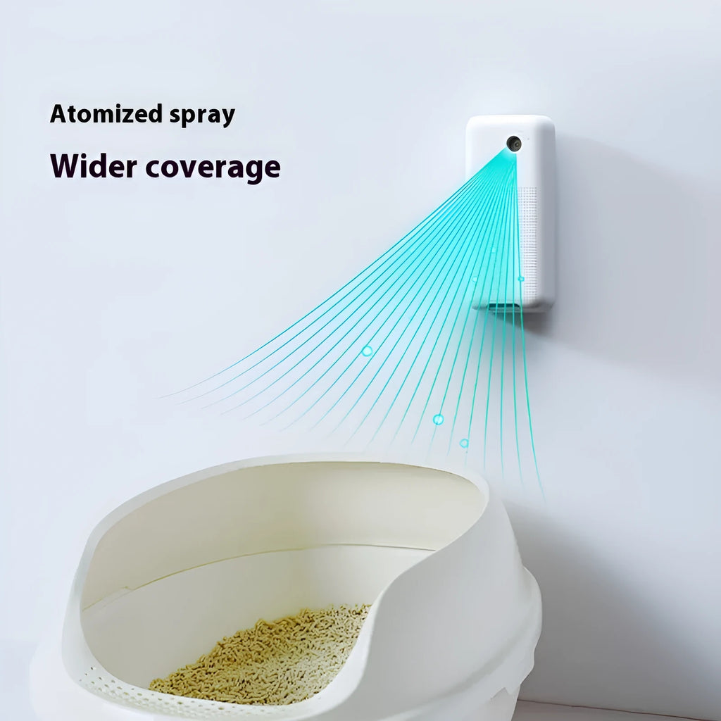 Xiaopei Smart Spray Odor Removal Machine for pets with bracket and purification liquid bottles