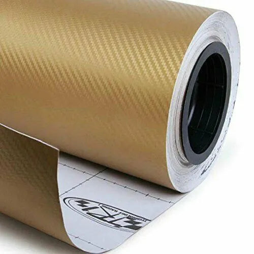 Carbon fibre sticker roll with 3D stereo texture in eight colour options for car decoration