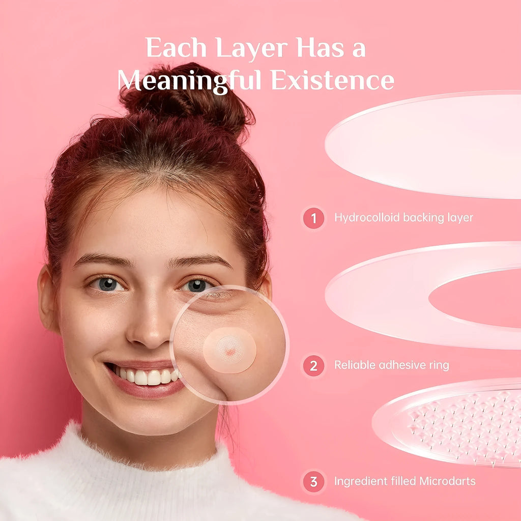 9 transparent hydrocolloid acne patches for desalting pimples and closed comedones