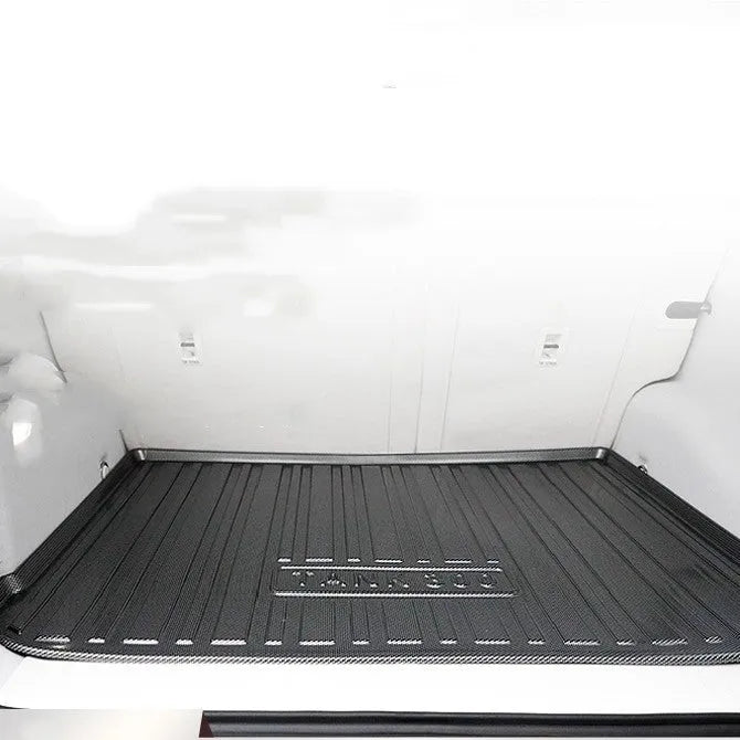 Black carbon fibre pattern TPE boot liner designed for Special car models