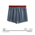 Men's solid colour boxer briefs in black, blue, brown, purple, red and silver options