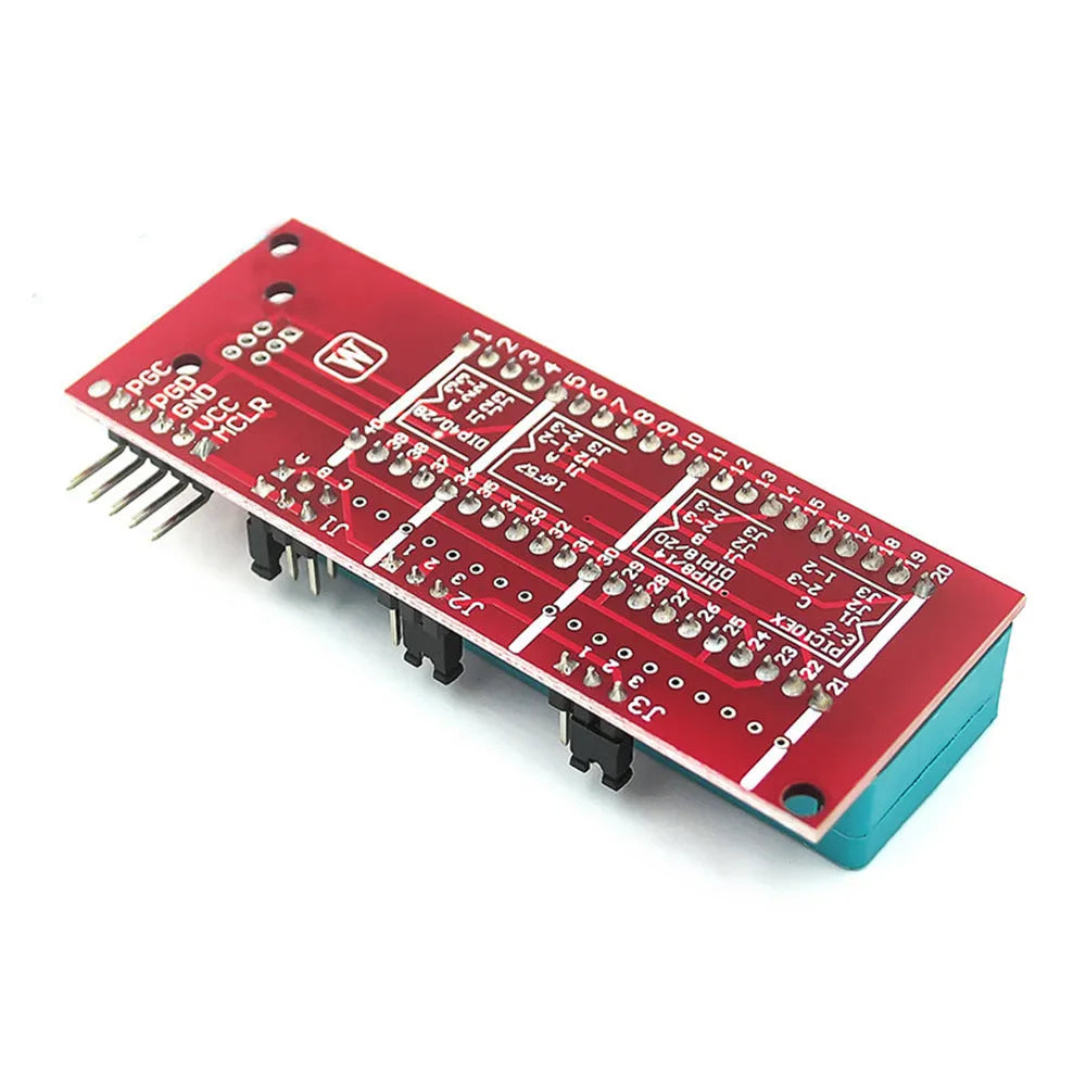 Offline microcontroller programmer burner unit for ICD2, KIT3, and KIT3.5 sockets.